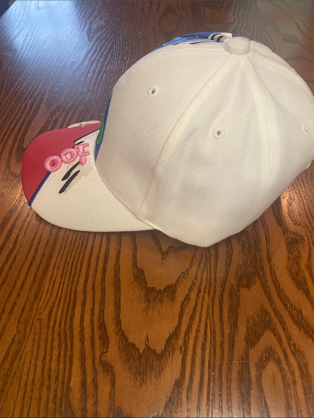 Colorblock Embroidered Baseball Cap with Multicolor Lettering  - Puerto Rico - Picture 5 of 10